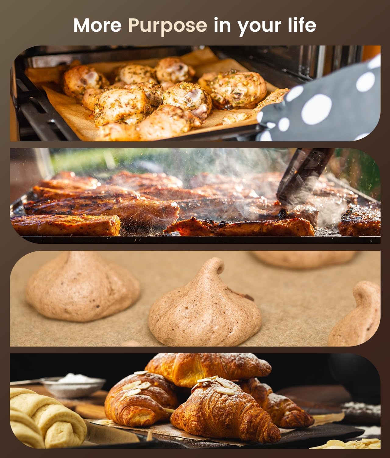 200 Pcs Unbleached Parchment Paper Sheets - Non-Stick 9x13 In for Baking, Grilling & Air Frying