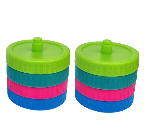 8 Pack Mason Jar Fermentation lids- waterless Airlock for Pickles, Kimchi, and Fermented Probiotic Food - Wide Mouth Mason Jar (Jars Not Included)