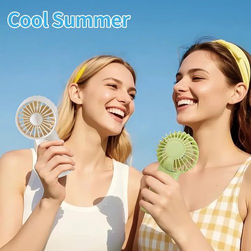 AAA Battery Powered Fan - Compact 5'' Quiet Personal Fan for Camping & Outdoor Use | Green