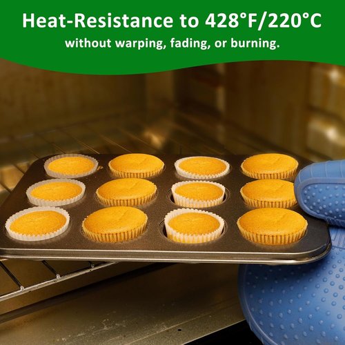 Caperci Mini Cupcake Liners - 400 Pcs White Paper Muffin Liners for Non-Stick Baking | Food Grade