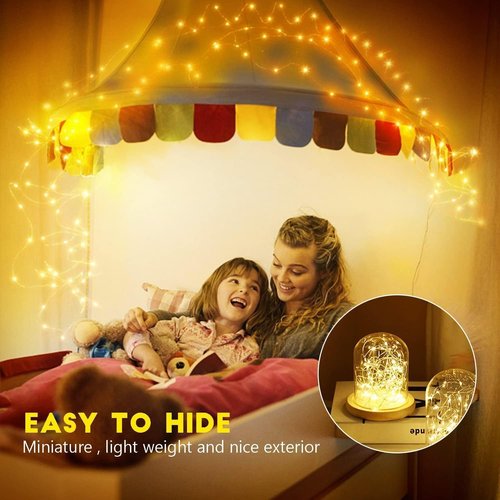 Fairy Lights Battery Operated String Lights - 12 Pack 7ft 20 LED Warm White Silver Wire for DIY Decor