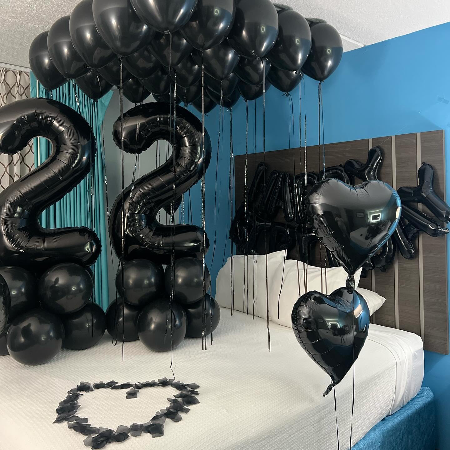 Black Number 20 Balloon 40 inch, 20 Number Balloons, 20th Black Birthday Decorations, 20 Year Old Girls Boys Party Supplies