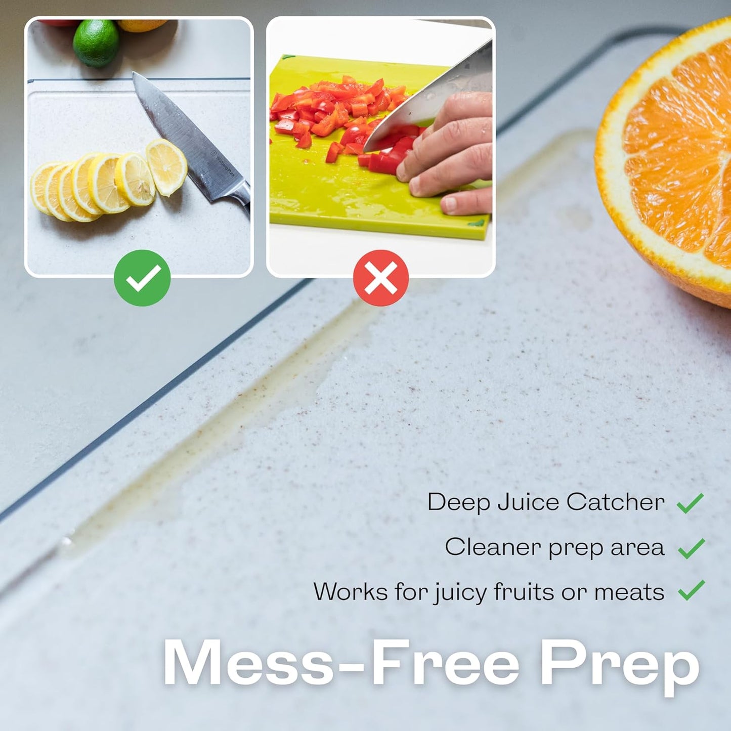 Non-Toxic Cutting Board by [Brand Name] - Double-Sided Stainless Steel & Wheat Straw | Dishwasher Safe, BPA-Free, 14.4” x 9.8”