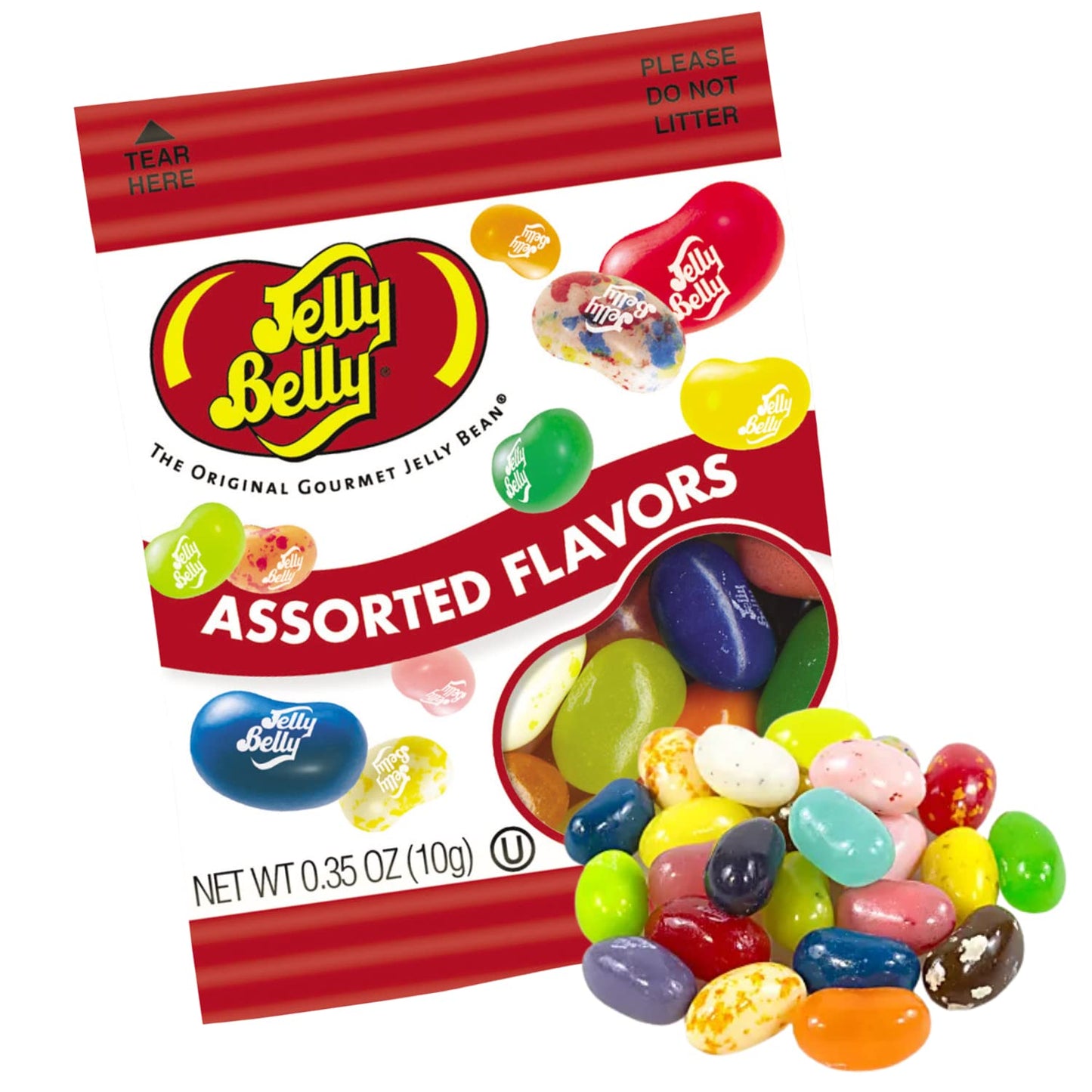 Sweetzo 20 Mini Packs of Assorted Flavor Jelly Beans, Individually Bagged Candies, Easter Basket Stuffer Candy