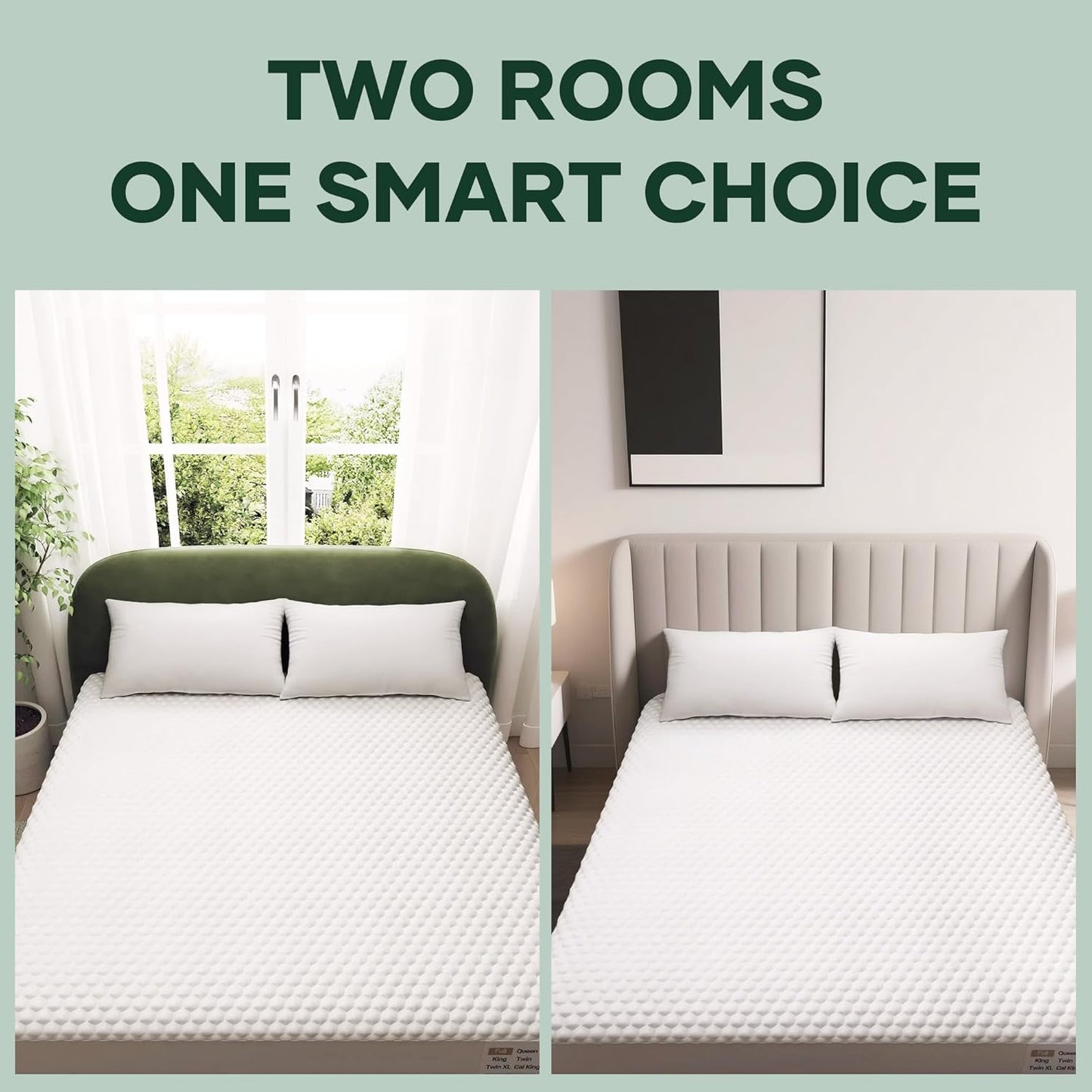 Ohgeni Waterproof Mattress Protector - Twin XL 2-Pack | Soft, Noiseless, Hypoallergenic & Breathable