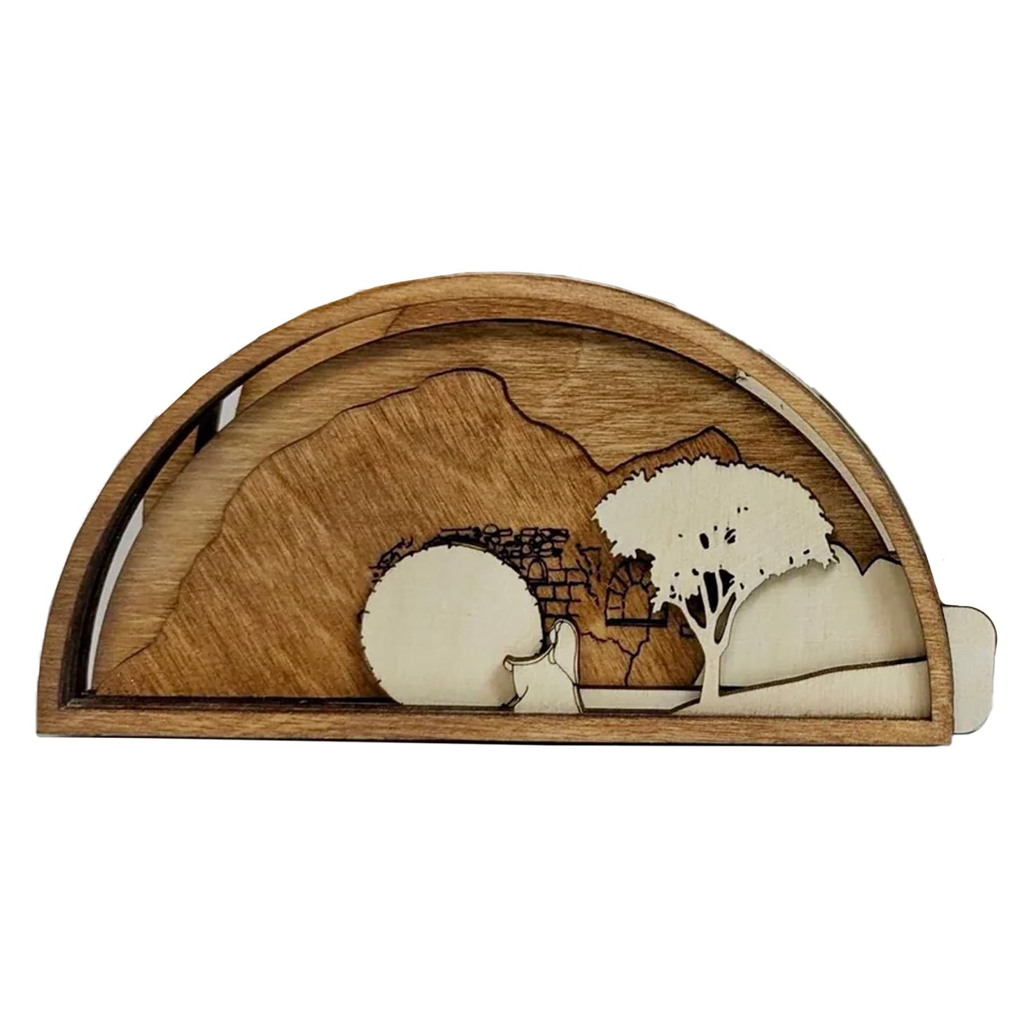 Mountain Top Creations Easter Creche – Empty Tomb Decor | Christian Easter Decor, Wooden Resurrection Scene, Easter Resurrection Tomb Scene Set for Home & Church