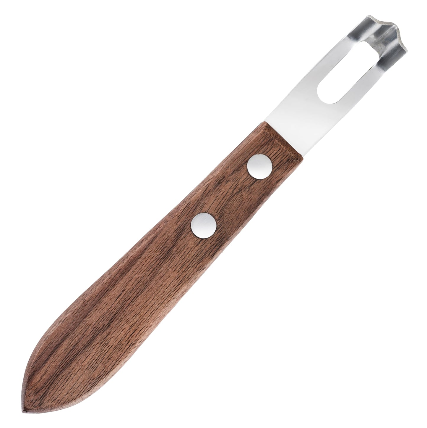 Viski Channel Knife, Citrus Zester and Orange Peeler Tool, Walnut Wood and Stainless Steel Bar Tool for Cocktail Garnishes, Perfect for Home Bars, Craft Cocktails and Bartender Gifts, Set of 1