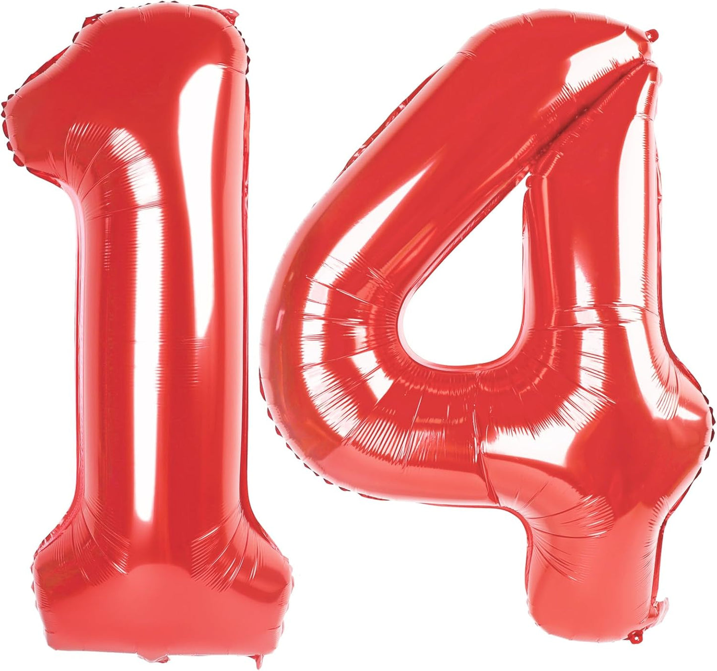 Red Number 14 Balloon - 40 Inch Birthday Decoration for 14th Birthday Parties | Ideal for Boys & Girls