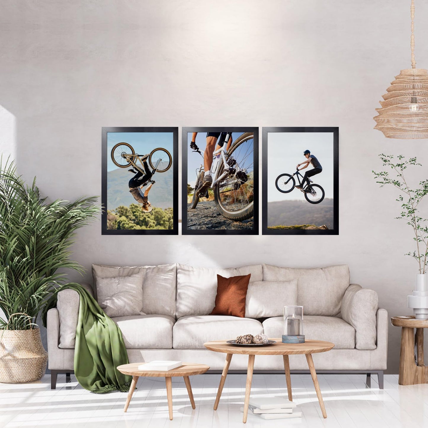 KTKDE 24x36 Poster Frame Black 3 Pack, 36 x 24 Picture Frames Wooden with Polished Plexiglass,Horizontal or Vertical Wall Mounting Hanging Large Studio Gallery Photo Frames Wall Art