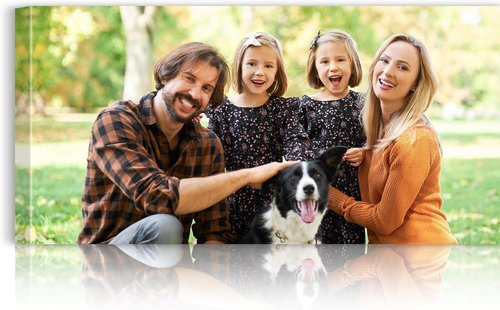Custom Canvas Prints by [Brand Name] - Personalized Photo Wall Art for Weddings, Family, and Home Decor | 16x8 Wrapped Frame