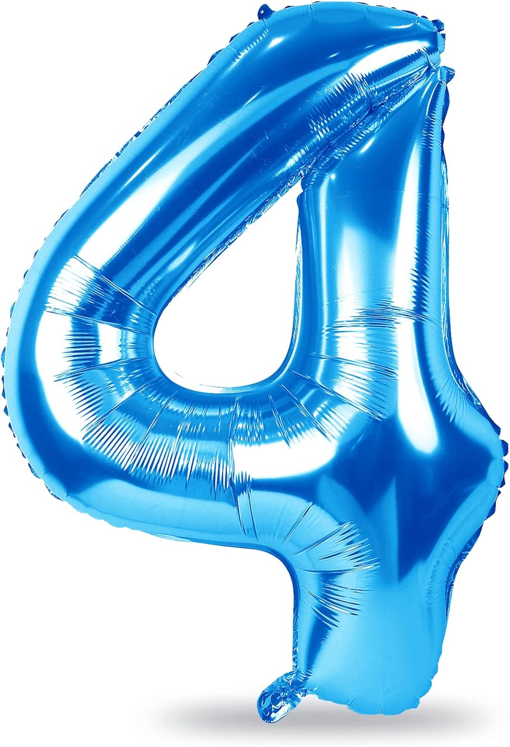 Large 40-Inch Foil Number 4 Balloon Set by [Brand Name] - Self-Inflating Helium Balloon for 4th & 40th Birthday Celebrations