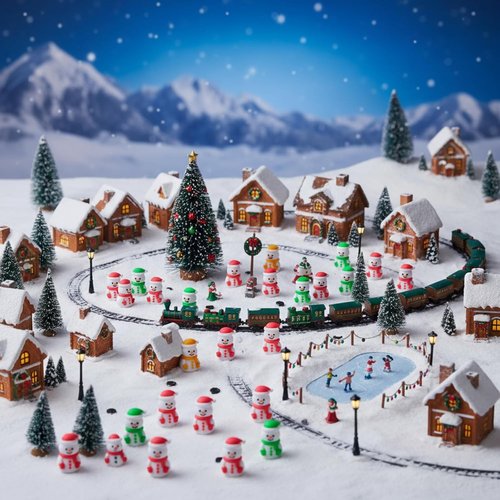 Chunful Mini Snowman Figurines - 30 Pcs Winter Ornaments for Crafts & Cake Toppers | Holiday Decor