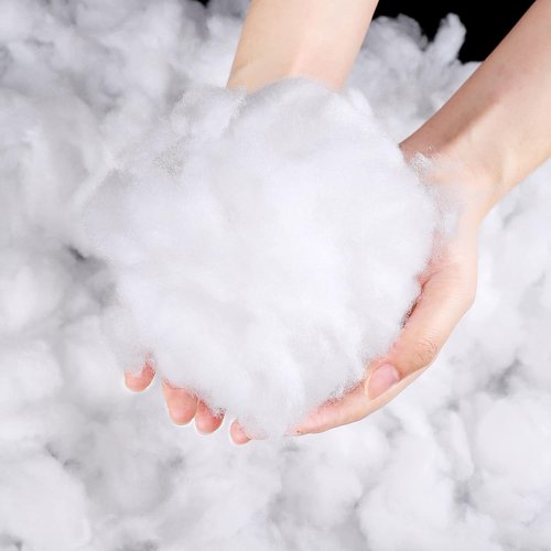 ANVAVO Christmas Fake Snow | Soft Fluffy Cotton Decor for Indoor & Outdoor Displays - 36 Ounces