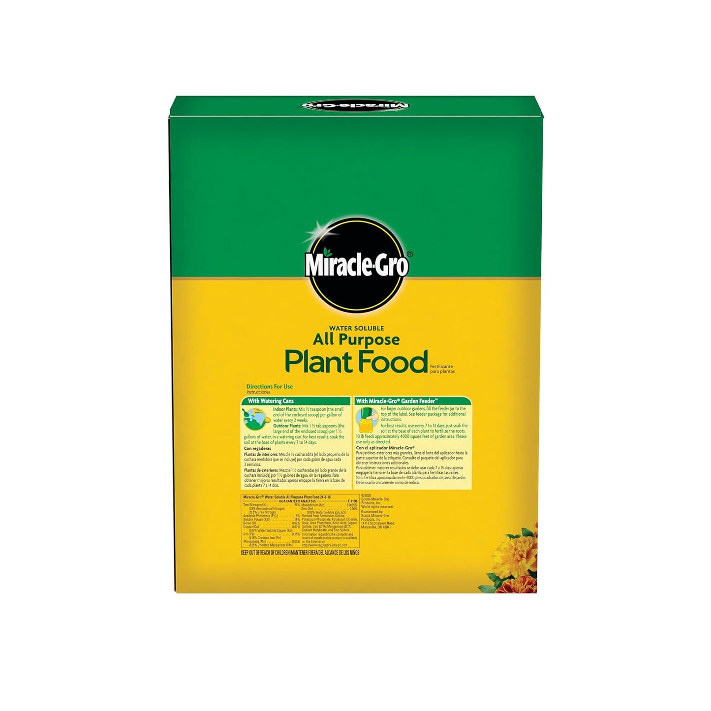 Miracle-Gro Water Soluble Plant Food - All-Purpose Fertilizer for Indoor & Outdoor Plants | 10 lbs