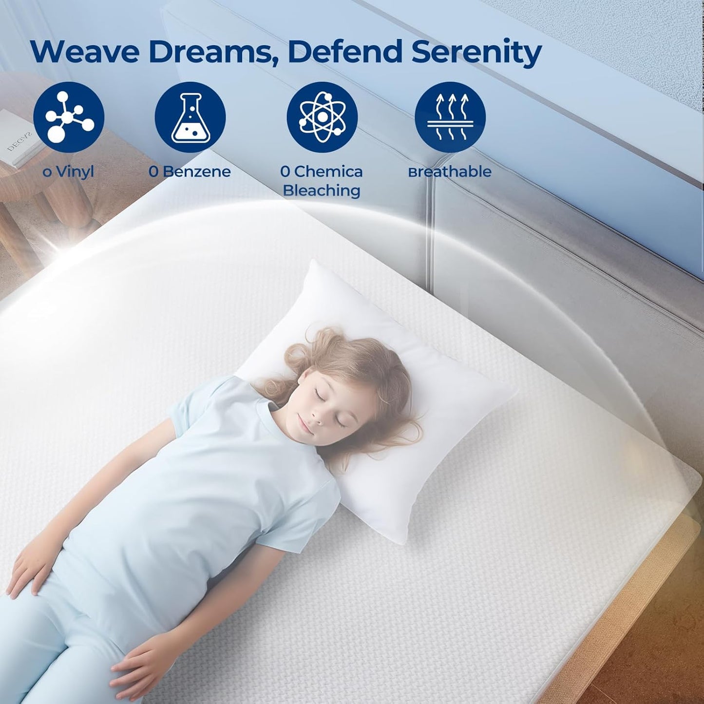 TASTELIFE Queen Size Mattress Protector - Waterproof & Breathable Cooling Cover | Ultra-Soft, Deep Pocket Fit 8-21”