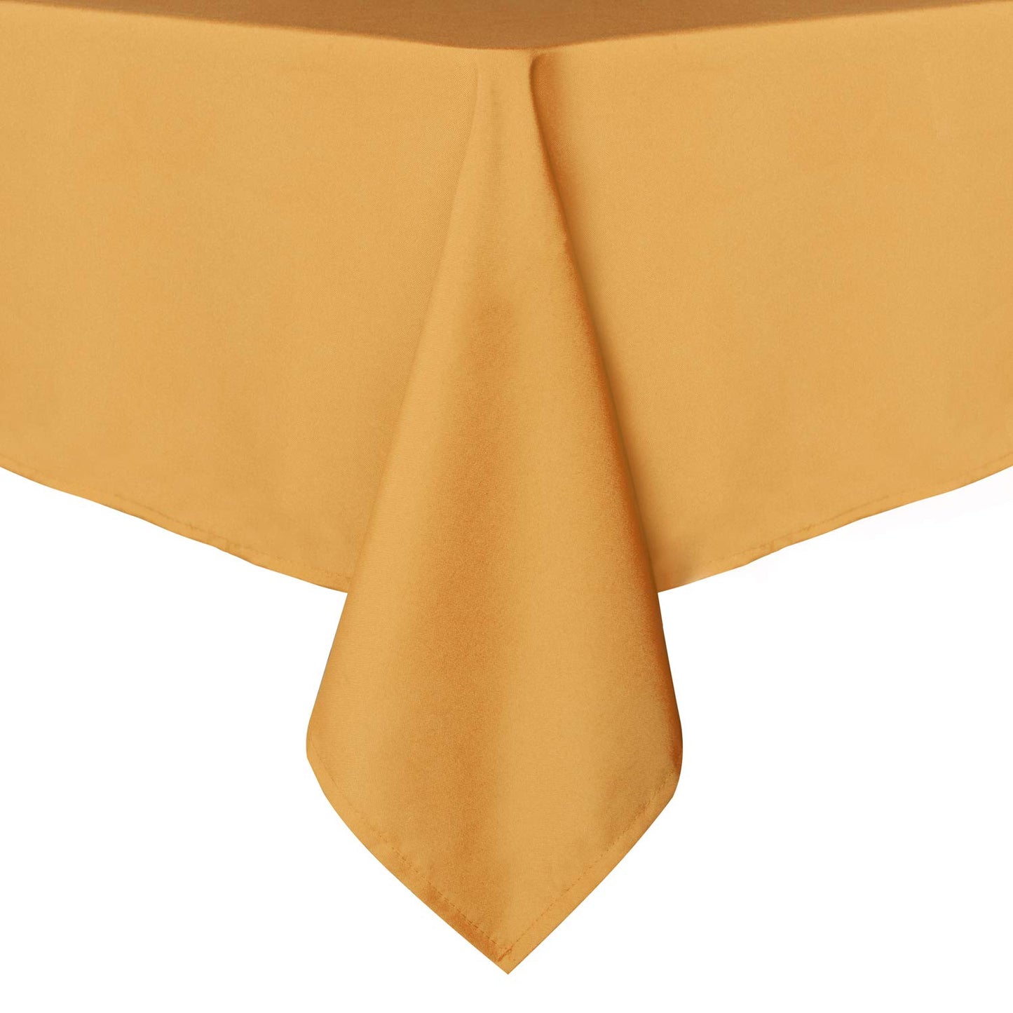 sancua Rectangle Tablecloth - 60 x 60 Inch - Stain and Wrinkle Resistant Washable Polyester Table Cloth, Decorative Fabric Table Cover for Dining Tables, Buffet Parties and Camping, Gold