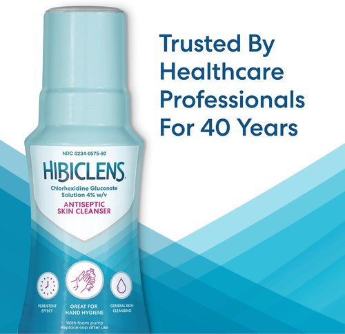 Hibiclens Antimicrobial Soap - 8 oz Foaming Pump for Effective Skin Cleansing | Hospital & Home Use