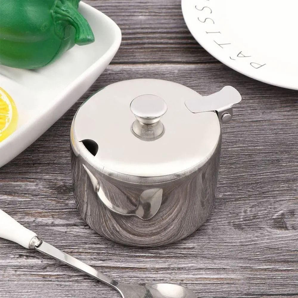 Skiennix Mini Kitchen Spice Storage Jar - Versatile Sugar, Jam, and Salt Container (9.5cm)