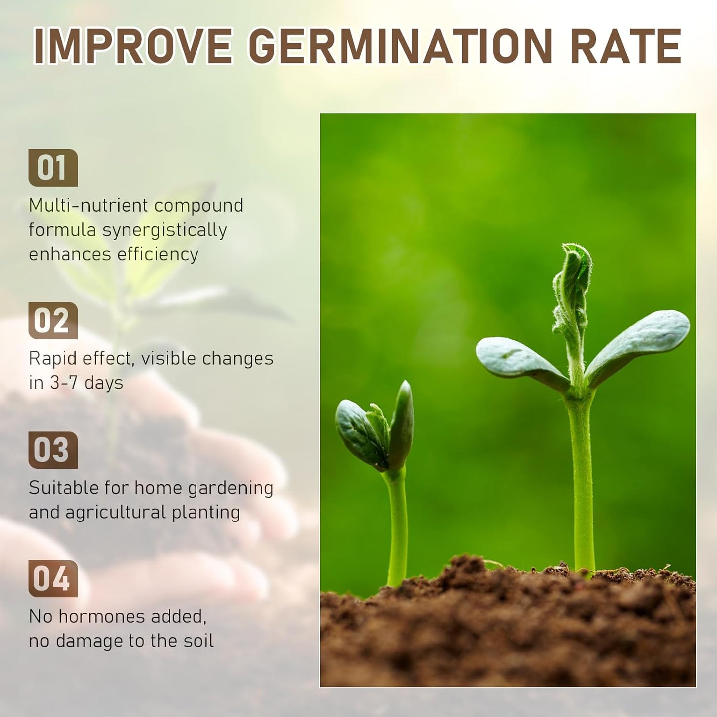 Organic Soil Activators by Premium Soil - 2 Pack 200g Water-Soluble Plant Fertilizers for Enhanced Growth