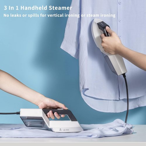 HOMETOP Handheld Clothes Steamer - 1300W Fast Heat-Up, Portable Wrinkle Remover for Home & Travel