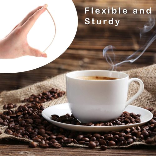 HLSN Wooden Coffee Stirrers, Thick Birch 5.5 Inches 1000PCS Disposable Coffee Stirrers Stir Sticks for Coffee & Cocktails, Natural Birch Biodegradabl Food Grade Stir Sticks for Coffee Bar