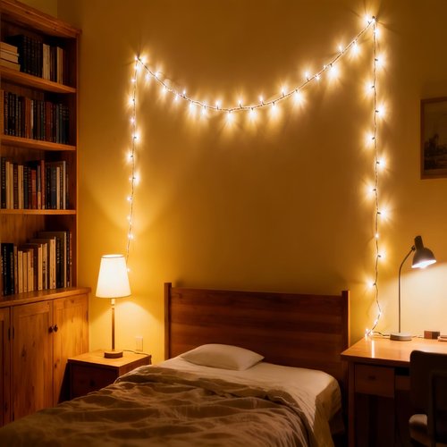 JinBest 100 LED Warm White Christmas Lights, UL Certified and Commercial Grade White Wire Lights String 35 FT, for Indoor and Outdoor Use.