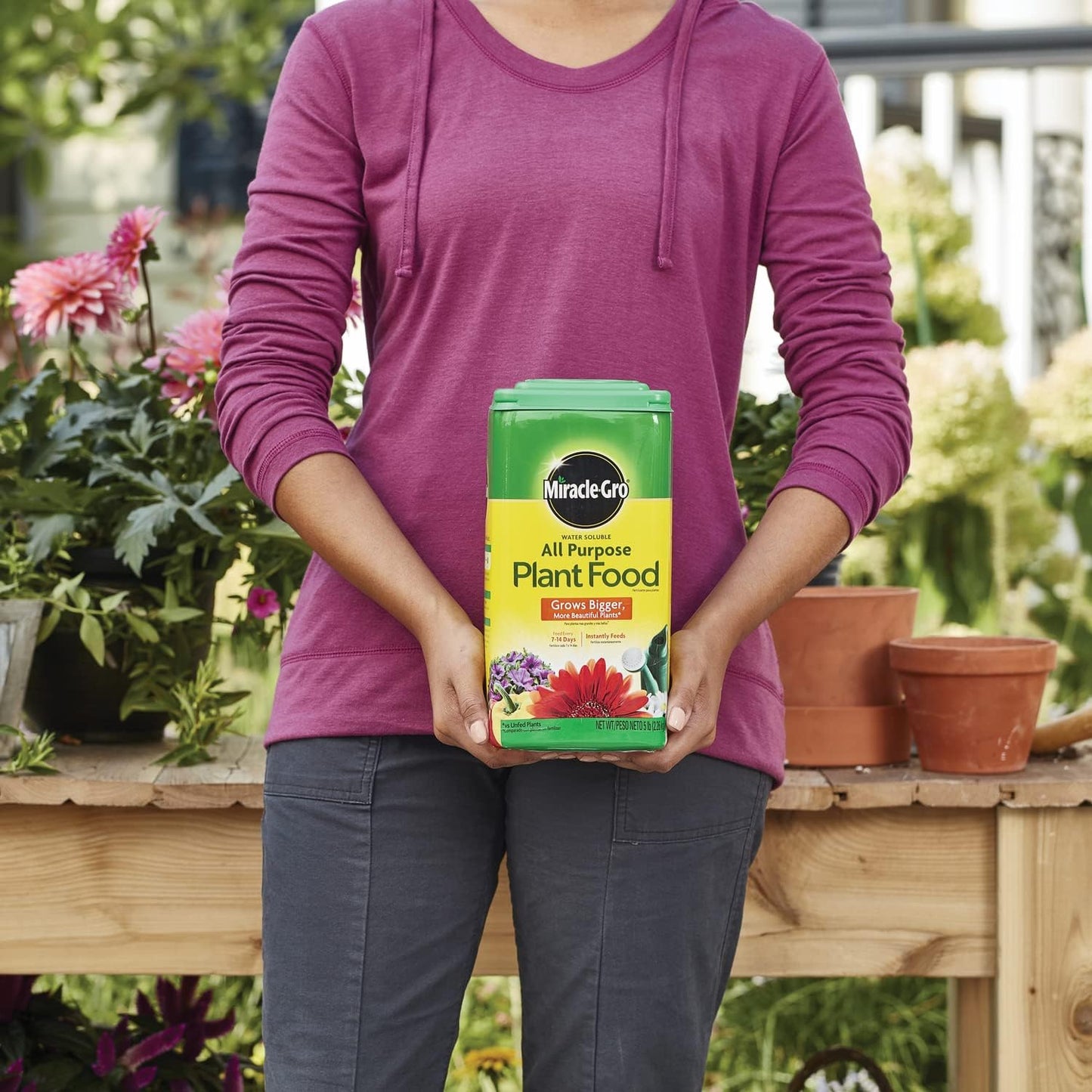Miracle-Gro Water Soluble Plant Food - All-Purpose Fertilizer for Indoor & Outdoor Plants, 5 lbs.