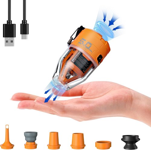 FLEXTAILGEAR Max Pump 3 - Portable 5Kpa Air Pump for Inflatables | 500L/min with Camping Light