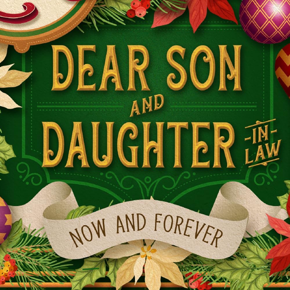 Prime Greetings Christmas Card for Son and Daughter-In-Law | Eco-Friendly Thick Card Stock, 5in x 7.75in