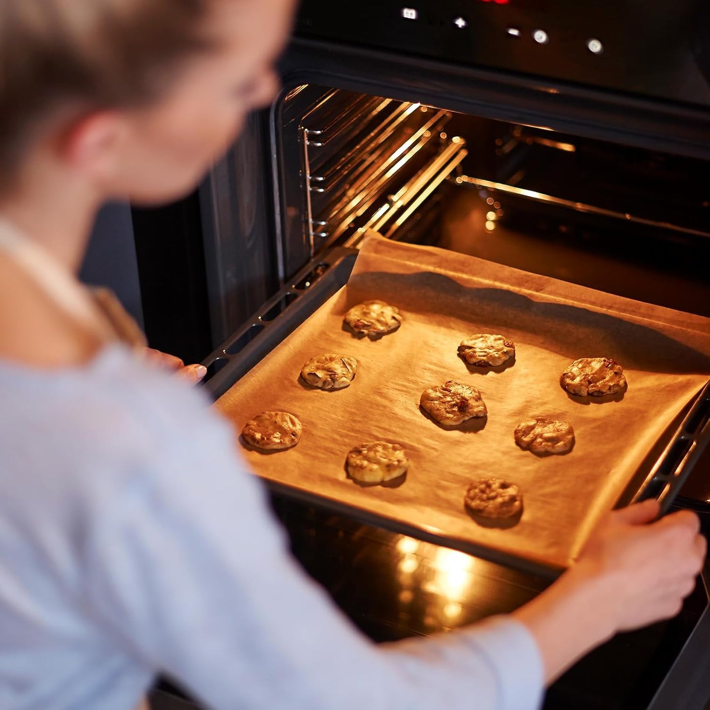 Large Parchment Paper Sheets by [Brand Name] - 200 Pcs Heavy-Duty Nonstick Baking Sheets | 13 x 18 Inch Brown Unbleached