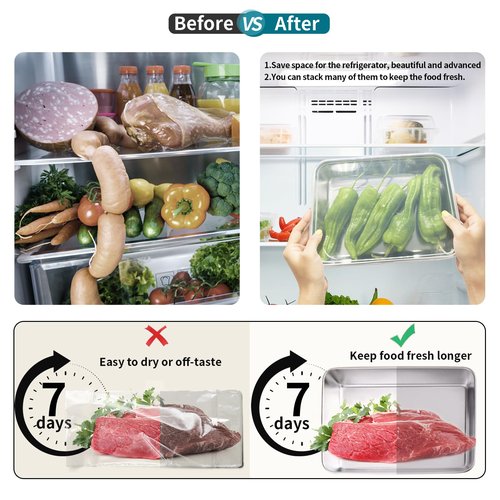 GIUOIDUO Stainless Steel Lunch Box 6-Pack,Stackable Snack Storage Boxes, Lid Food Container, Reusable Food Storage Container for Travel and Work, Dishwasher Safe, Freezer Safe
