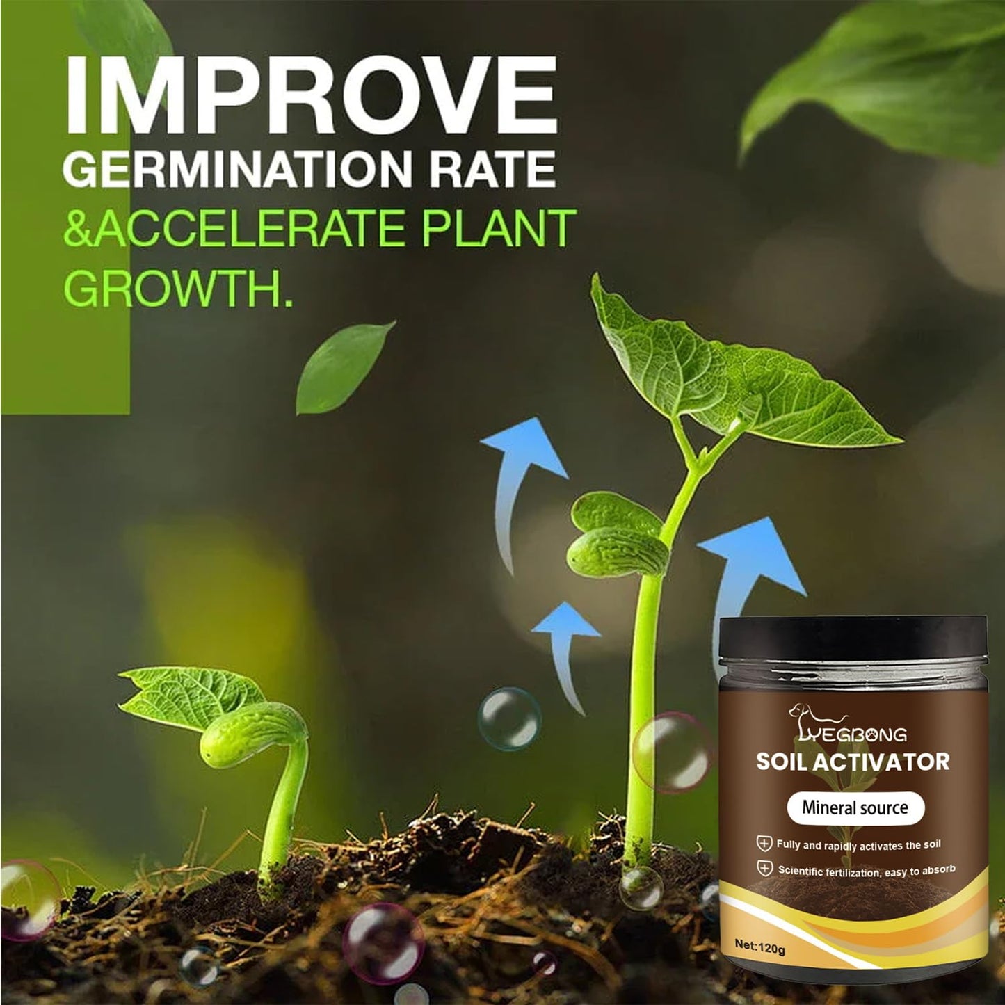 Yegbong Soil Activator - Organic Water-Soluble Formula for Optimal Nutrient Uptake & Growth (1)