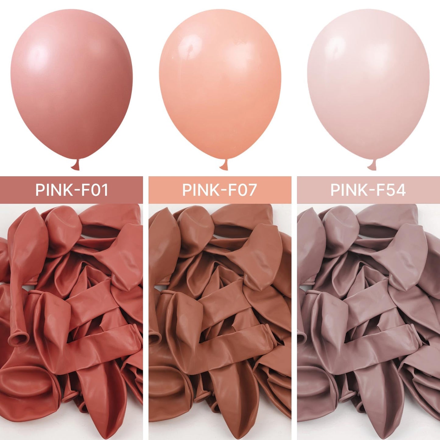 PartyWoo Dusty Pink Balloons 50pcs 12 Inch Boho Blush Lilac Pink Latex Helium Balloons for Princess Birthday Baby Shower Graduation Gender Reveal Anniversary Bachelorette Party Decorations Pink-F54