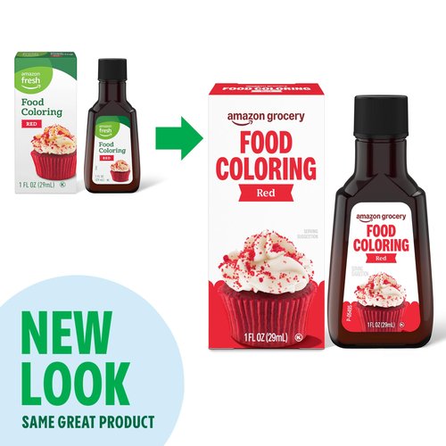 Amazon Grocery, Red Food Coloring, 1 Fl Oz
