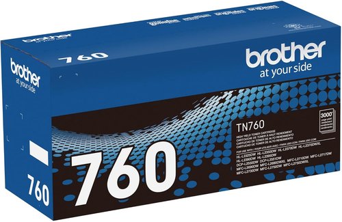 Brother Genuine TN760 High Yield Black Toner Cartridge - Compatible with MFC-L2710DW & More | Pack of 1
