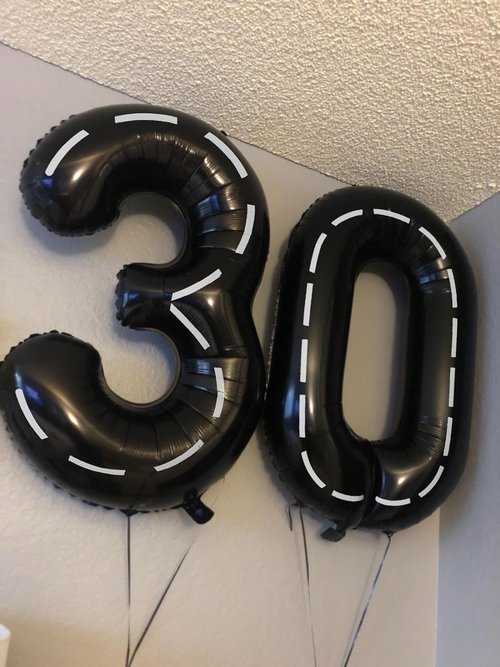 Balloon Numbers - 40 Inch Black Number Balloons for 5th Birthday & Wedding Decor | 5 Pack