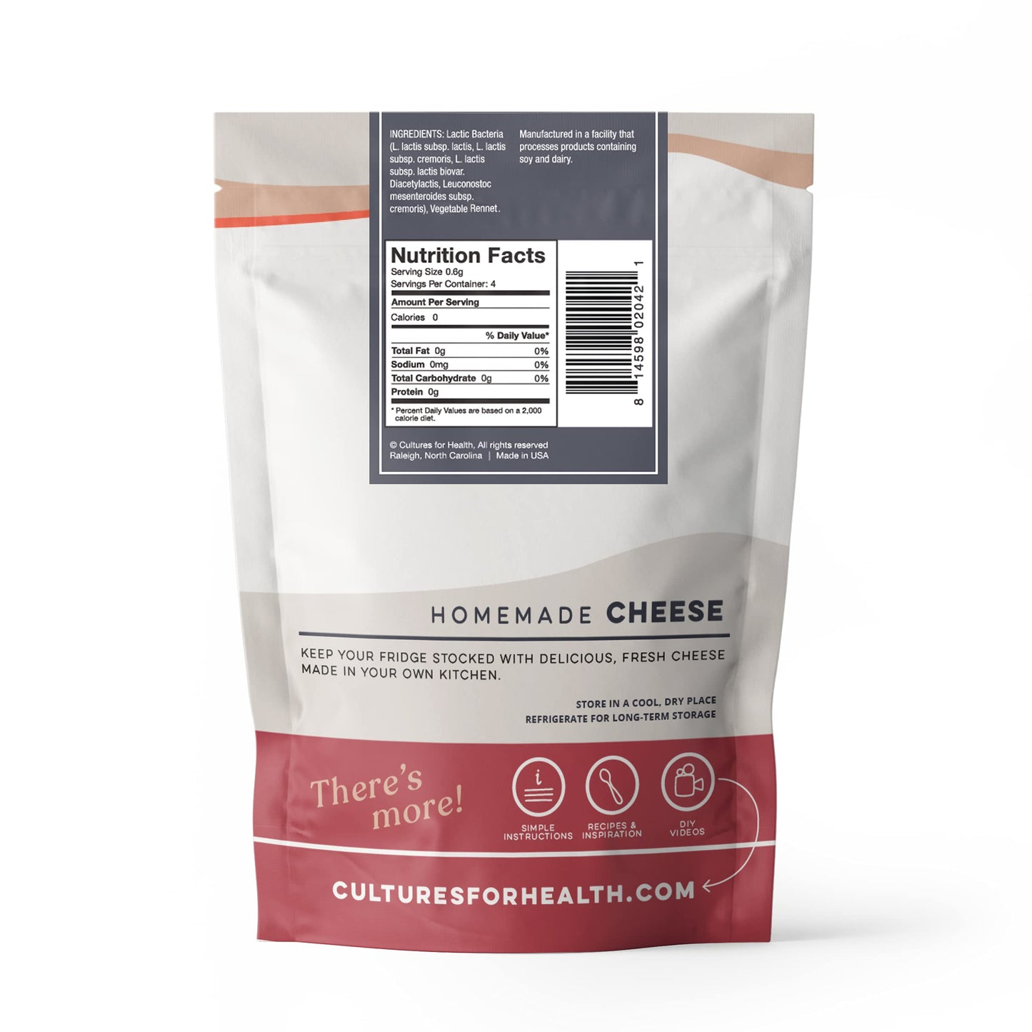Cultures for Health Fromage Blanc Starter | 4 Packets Mesophilic Powdered Active Cultures | Gluten Free Non-GMO Fresh Cheese | Beginner Friendly Artisan Cheesemaking | DIY Soft Spreadable Cheese