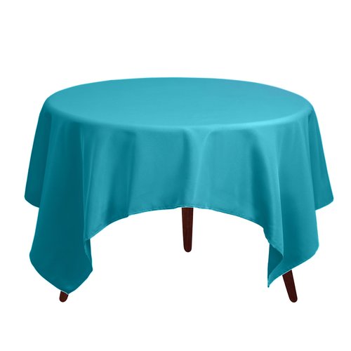 Gee Di Moda Square Tablecloth - 52 x 52 Inch Caribbean Table Cloth for Small Square or Round Tables - Heavy Duty Washable Fabric - for Buffet Table, Holiday Party, Dinner, Wedding & Baby Shower