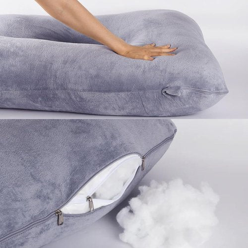 BATTOP Pregnancy Pillow - Full Body Maternity Support for Back, Hips & Belly | Removable Washable Cover