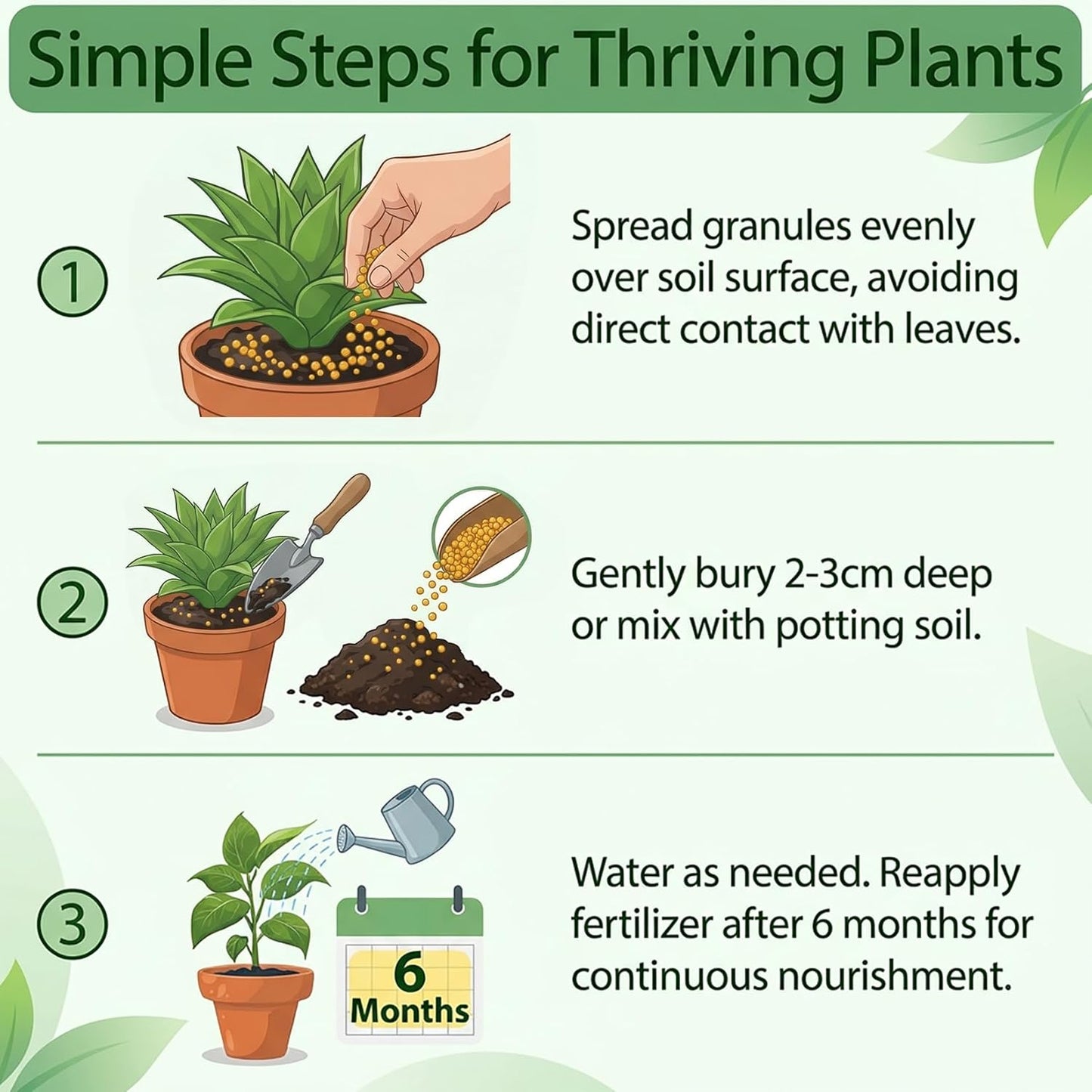 Rainflow Organic Plant Food - All-Purpose Slow Release Fertilizer for Succulents, Cactus & Orchids | 11.28 Oz