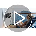 Rechargeable Magnetic Travel Fan with 3 Speeds & LED Light - Portable Camping and Cruise Fan