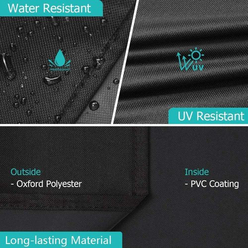 iCOVER 60-Inch Offset Smoker Cover - Heavy Duty Waterproof 600D BBQ Protection for Major Brands