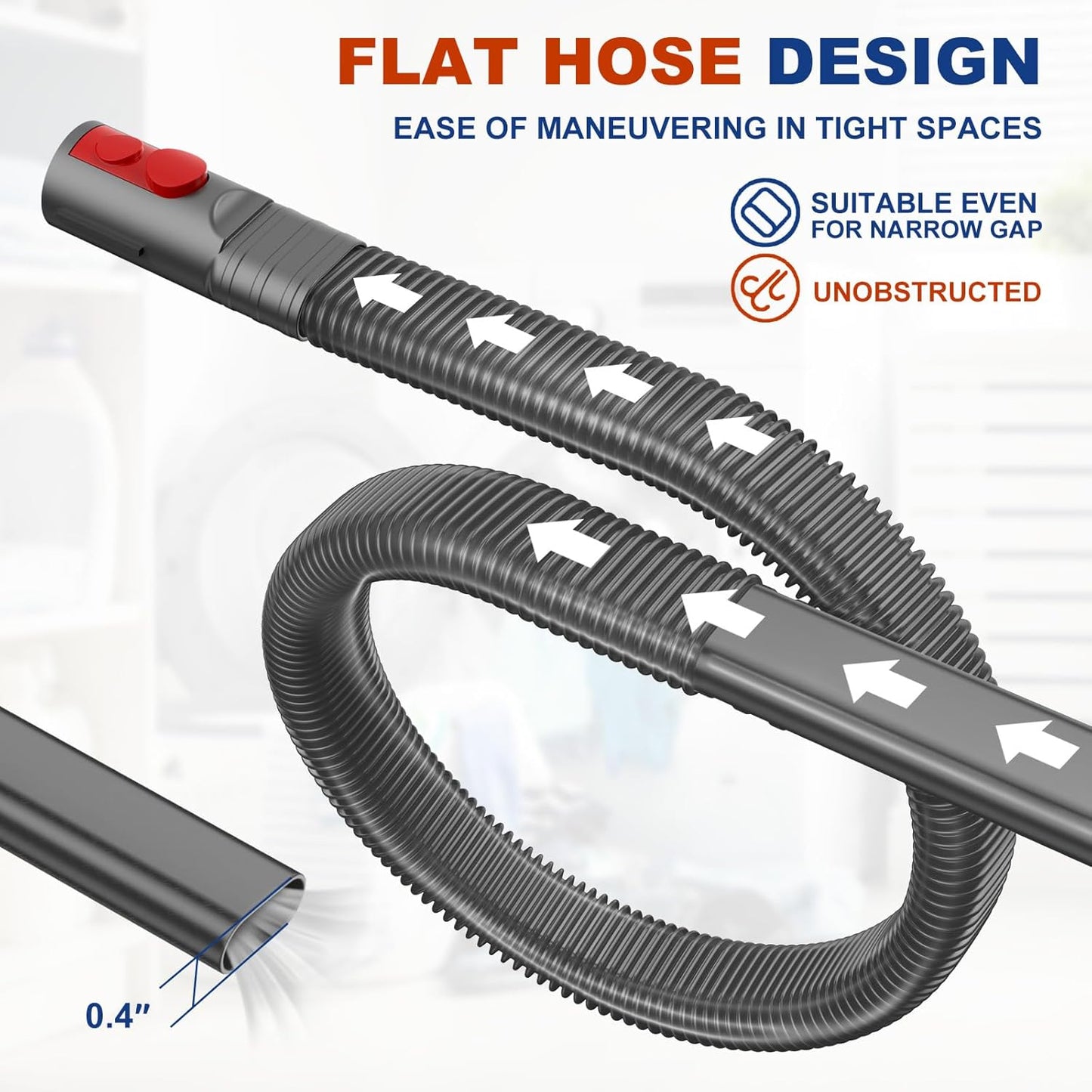 Sealegend Dryer Vent Cleaner Kit - Deep Lint Removal Adapter for Dyson V7, V8, V10, V11, V12, V15