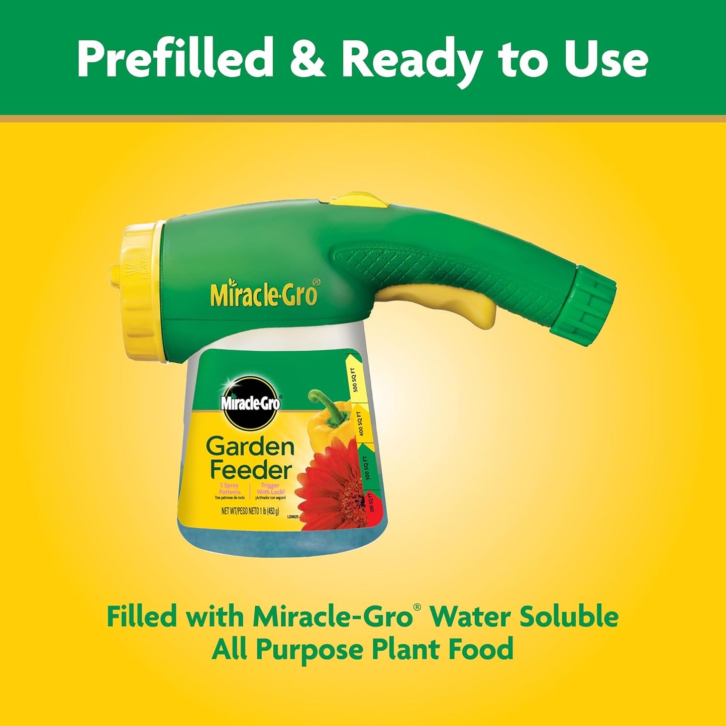 Miracle-Gro All-Purpose Plant Food & Garden Feeder Bundle - Ideal Fertilizer for Flowers, Vegetables, Trees & Shrubs