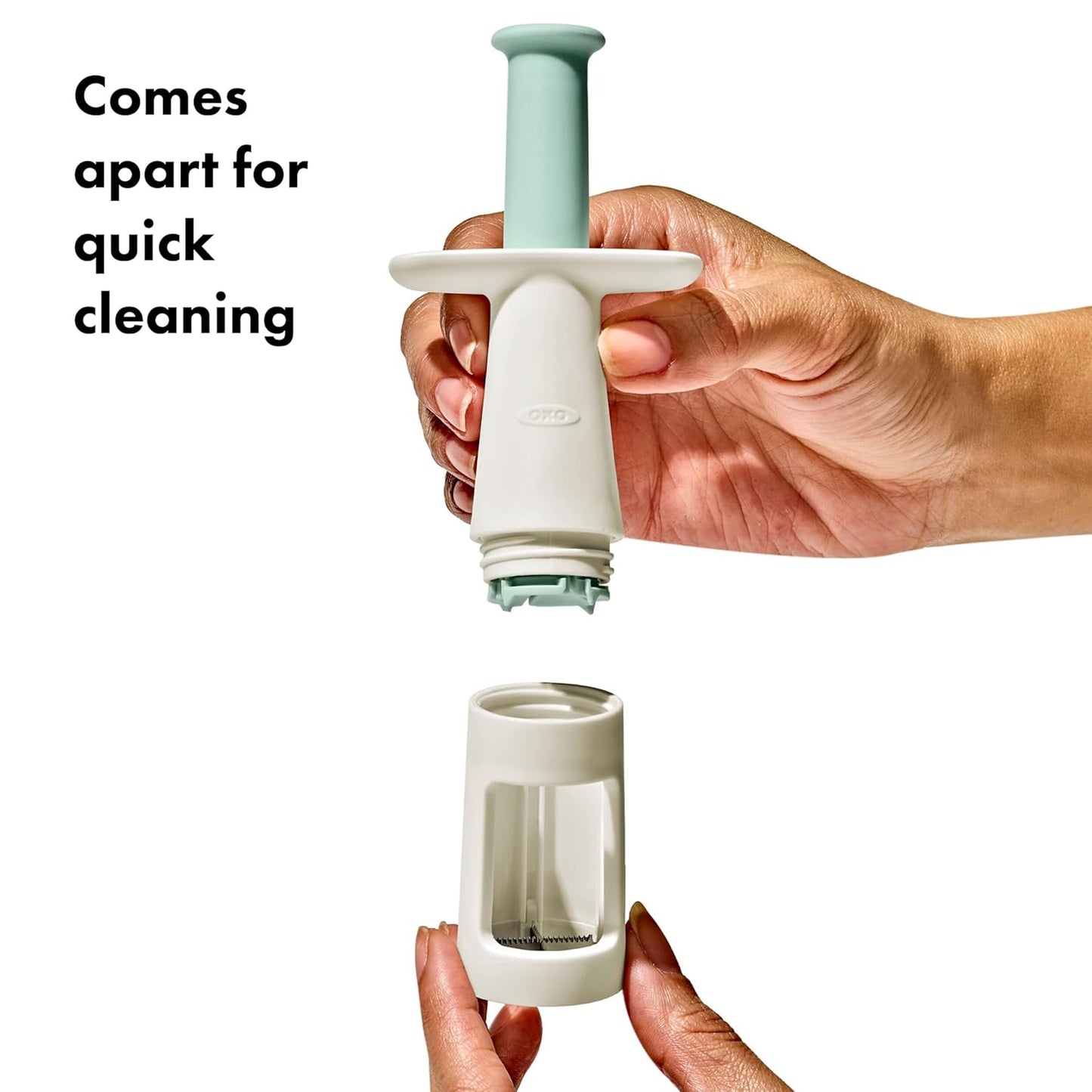 OXO Tot Grape Cutter - Safe & Easy Slicing Tool for Kids | Opal Color