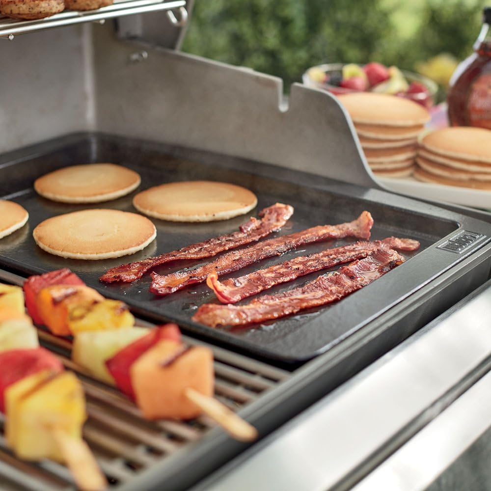 Weber Genesis II Griddle - Porcelain Enameled Cast Iron, Non-Stick, Superior Heat Retention | Fits 3-6 Burner Grills