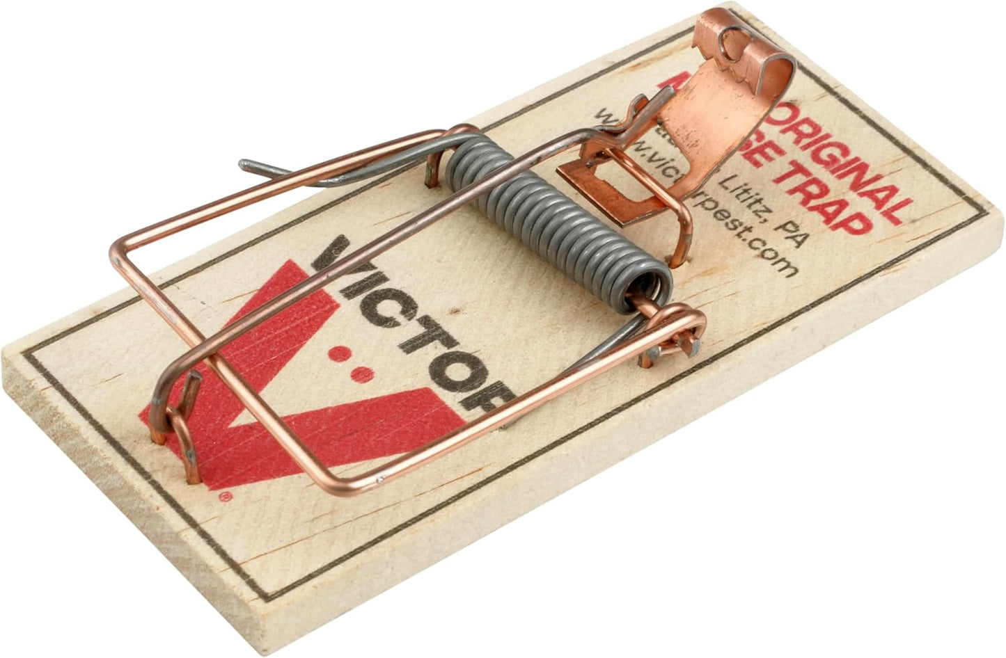Victor Mouse Traps - Metal Pedal Design, Sustainably Sourced FSC Wood | Pack of 12