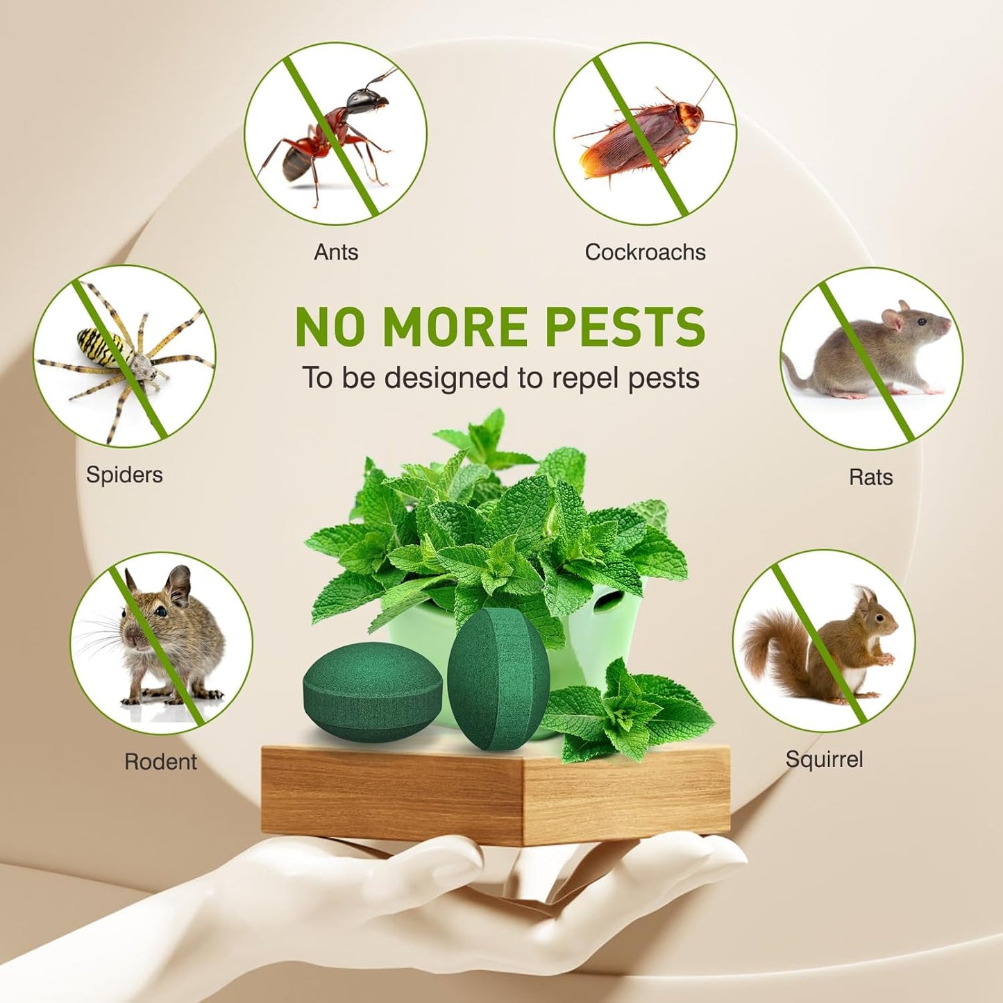 Skiennix Rodent Repellent Pouches - 24 Pack Peppermint Oil for Mice & Rats | Indoor & Outdoor Use