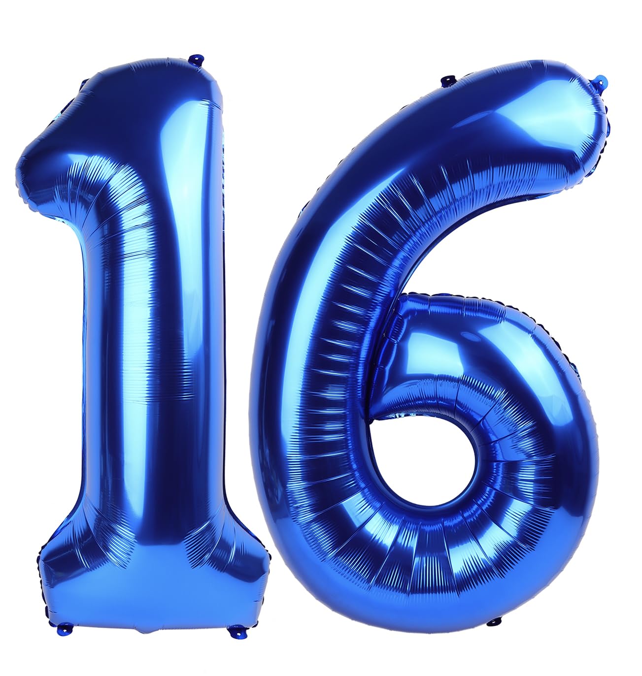 Navy Blue Number 16 Balloon 40 inch, 16 Number Balloons, 16th Navy Blue Birthday Decorations, 16 Year Old Girls Boys Blue Party Supplies