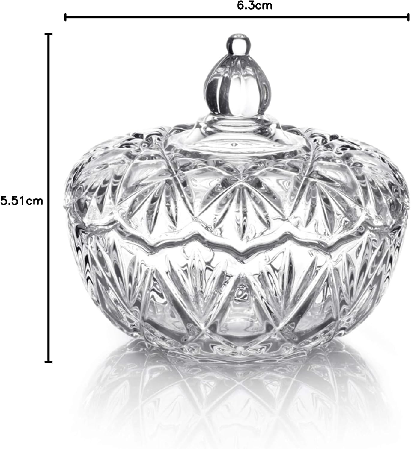 Saturn Candy Dish by Mikasa - Elegant Glass Serving Bowl for Home Decor